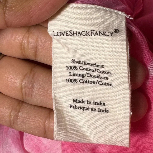LoveShackFancy Sonoma Stretch Cotton Chai Tie Dye Mini Shift Dress Size … - Picture 10 of 13